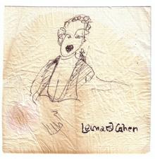 Courtesy photo
Julie Christensen has kept this napkin drawn by Leonard Cohen.